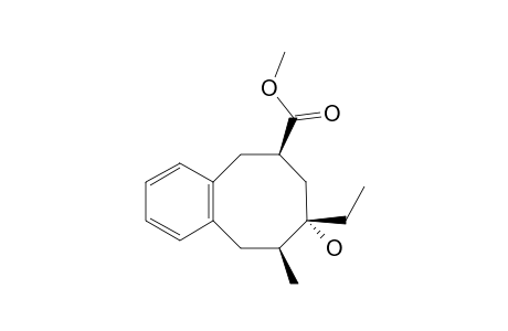 METHYL-(6RS,8SR,9SR)-8-ETHYL-8-HYDROXY-9-METHYL-5,6,7,8,9,10-HEXAHYDRO-BENZO-[8]-ANNULENE-6-CARBOXYLATE