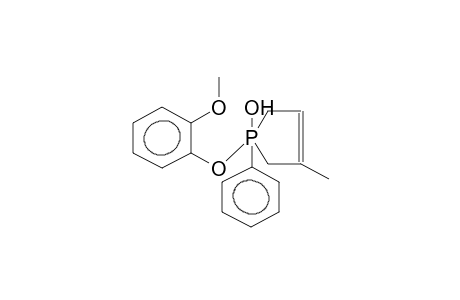 1-PHENYL-1-(ORTHO-METHOXYPHENOXY)-1-HYDROXY-3-METHYL-3-PHOSPHOLENE