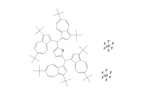 2,5-THIOPHENEDIYLBIS-[BIS-(3,6-DI-TERT.-BUTYL-1-AZULENYL)-METHYLIUM]-BIS-(HEXAFLUOROPHOSPHATE)