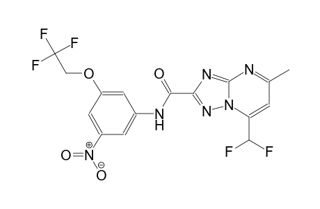 7-(difluoromethyl)-5-methyl-N-[3-nitro-5-(2,2,2-trifluoroethoxy)phenyl][1,2,4]triazolo[1,5-a]pyrimidine-2-carboxamide