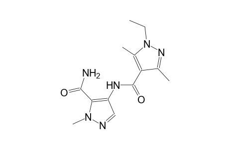 N-[5-(aminocarbonyl)-1-methyl-1H-pyrazol-4-yl]-1-ethyl-3,5-dimethyl-1H-pyrazole-4-carboxamide