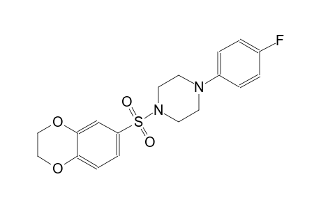 1-(2,3-dihydro-1,4-benzodioxin-6-ylsulfonyl)-4-(4-fluorophenyl)piperazine