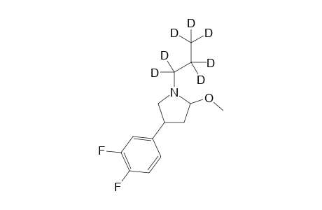 3-(3,4-DIFLUOROPHENYL)-S-METHOXY-1-(PROPYL-D7)PYRROLIDINE