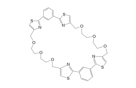 1,3-BIS-(THIAZOLYL)-BENZENE-CORONAND-34-C-10;BBC-34-C-10