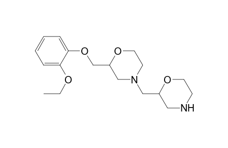 4-(2-Morpholinylmethyl)-2-(2-ethoxyphenoxymethyl)morpholine