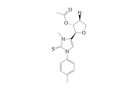 4-(2'-O-ACETYL-3'-AMINO-3'-DEOXY-ALPHA-L-THREOFURANOSYL)-1,3-DIHYDRO-3-METHYL-1-PARA-TOLYL-2H-IMIDAZOLE-2-THIONE