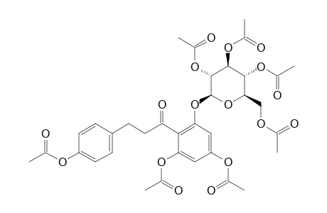 4,4',6'-TRI-O-ACETYL-DIHYDRO-CHALCONE-2'-O-BETA-D-2'',3'',4'',6''-TETRA-O-ACETYL-GLUCOPYRANOSIDE