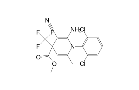 4-pyridinecarboxylic acid, 2-amino-3-cyano-1-(2,6-dichlorophenyl)-1,4-dihydro-6-methyl-4-(trifluoromethyl)-, methyl ester