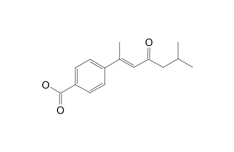 (E)-4-(1,5-DIMETHYL-3-OXO-1-HEXENYL)-BENZOIC-ACID