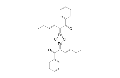 DI-MY-CHLORO-BIS-[2,4-ETA-(1-OXO-1-PHENYLHEXENYL)-PALLADIUM-(2)]