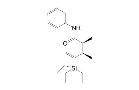 syn-N-Phenyl-2,3-dimethyl-4-triethylsilyl-4-pentenamide