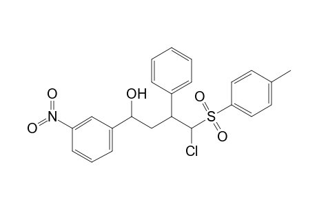 4-Chloro-1-(3'-nitrophenyl)-3-phenyl-4-(p-tosyl)butan-1-ol