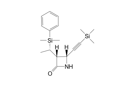 (3R,4R)-3-[(1S)-1-[dimethyl(phenyl)silyl]ethyl]-4-(2-trimethylsilylethynyl)-2-azetidinone