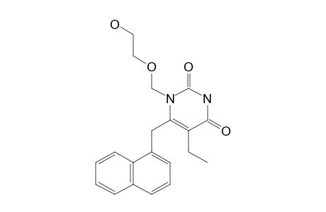 1-[(2-HYDROXYETHOXY)-METHYL]-5-ETHYL-6-(1-NAPHTHYLMETHYL)-URACIL