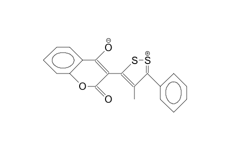 3-(5'-Phenyl-3'-methyl-1',2'-dithiol-3'-ylidene)-2,3-dihydro-benzopyran-2,4-dione