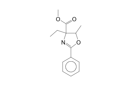 Methyl 4-ethyl-5-methyl-2-phenyl-4,5-dihydro-1,3-oxazole-4-carboxylate