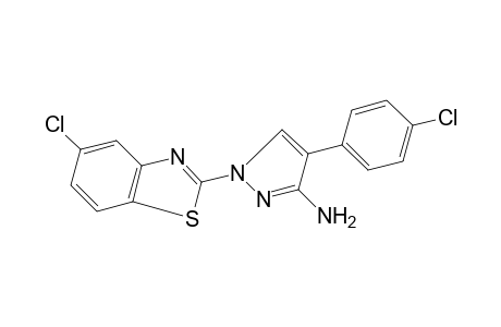 2-[3-AMINO-4-(p-CHLOROPHENYL)PYRAZOL-1-YL]-5-CHLOROBENZOTHIAZOLE