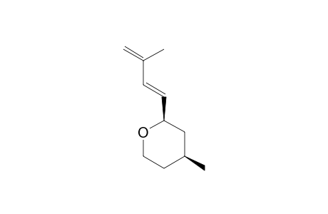 (+)-(2R,4S,E)-Tetrahydro-4-methyl-2-(3-methylbuta-1,3-dienyl)-2H-pyran