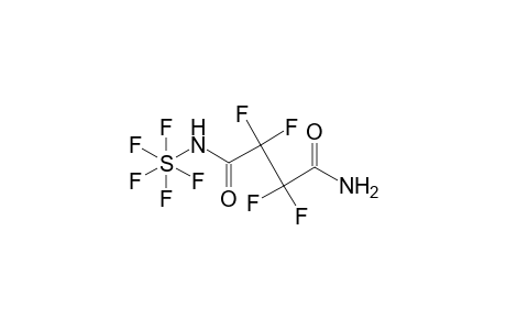 (3-Carbamoyl-2,2,3,3-tetrafluoropropionamido)sulphur pentafluoride