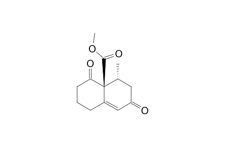 8A-BETA-CARBOMETHOXY-7-ALPHA-METHYL-2,3,4,4A,5,7,8,8A-OCTAHYDRONAPHTHALENE-1,6-DIONE