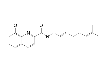 N-GERANYL-8-HYDROXY-QUINOLINE-2-CARBOXAMIDE