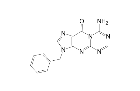 8-amino-3-(phenylmethyl)-[1,3,5]triazino[1,2-a]purin-10-one