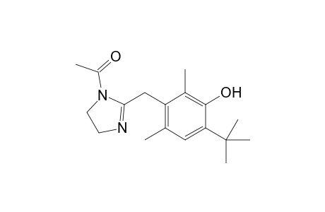 3-((4,5-dihydro-1-acetyl-imidazol-2-yl)methyl-6-(1,1-dimethylethyl)-2,4-dimethyl-1-acetoxybenzene