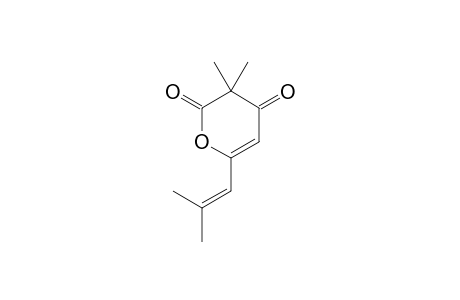 3,3-DIMETHYL-6-(2-METHYL-1-PROPENYL)-2H-PYRAN-2,4(3H)-DIONE