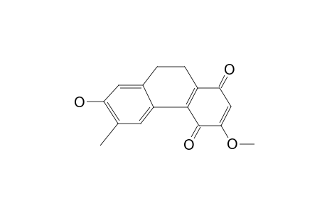 STEMANTHRAQUINONE;3-HYDROXY-4'-METHOXY-4-METHYL-1'',2''-DIHYDROPHENANTHRENE-2',5'-QUINONE