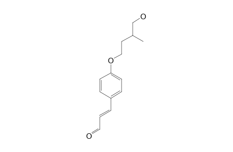 (+)-4'-(4''-HYDROXY-3''-METHYLBUTYLOXY)-3-PHENYLPROPENAL