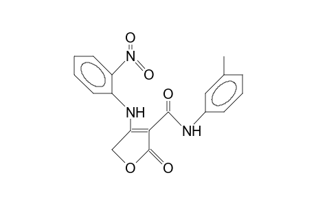 4-(2-Nitro-phenylamino)-3-(N-[3-tolyl]-carbamoyl-2(5H)-furanone