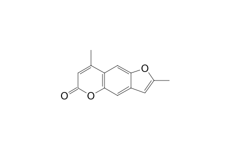 4,5'-DIMETHYL-PSEUDO-PSORALEN-VI;4,5'-DIMETHYL-6H-FURO-[2,3-G]-[1]-BENZOPYRAN-6-ONE