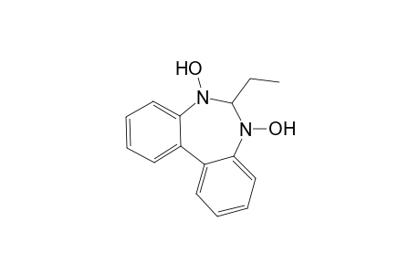 5H-Dibenzo[d,f][1,3]diazepine, 6-ethyl-6,7-dihydro-5,7-dihydroxy-