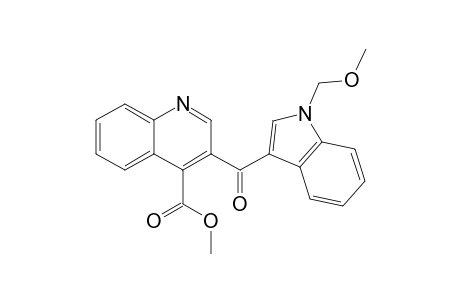 3-[1-(methoxymethyl)indole-3-carbonyl]cinchoninic acid methyl ester