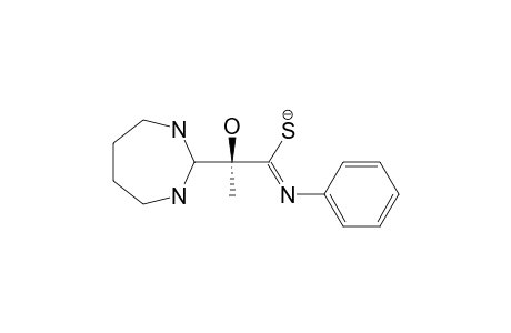 2-HYDROXY-2-(1',3',4',5',6',7'-HEXAHYDRO-1,3-DIAZEPIN-2'-YLIUM-2'-YL)-1-PHENYLIMINOPROPANE-1-THIOLATE