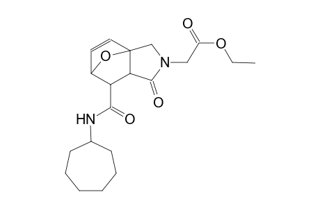 ethyl 2-[6-(cycloheptylcarbamoyl)-4-oxo-10-oxa-3-azatricyclo[5.2.1.0¹,⁵]dec-8-en-3-yl]acetate