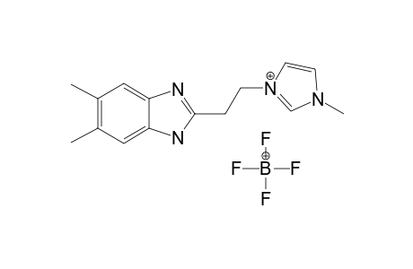 3-METHYL-1-[2-(1H-5,6-DIMETHYLBENZIMIDAZOL-2-YL)-ETHYL]-IMIDAZOLIUM-TETRAFLUOROBORATE