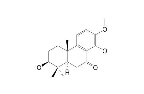 3-BETA,14-DIHYDROXY-13-METHOXY-8,11,13-PODOCARPATRIEN-7-ONE