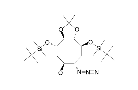 (1S,2S,3S,4S,6S,7S)-7-AZIDO-1,4-DI-O-TERT.-BUTYLDIMETHYLSILYL-2,3-O-METHYLETHYLIDENE-CYCLOOCTANE-1,2,3,4,6-PENTOL