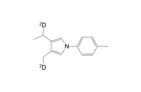 3-(Monodeuterioethyl)-4-(monodeuteriomethyl)-1-(p-methylphenyl)-1H-pyrrole