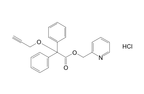 diphenyl(2-propynyl)acetic acid, (2-pyridyl)methyl ester, hydrochloride