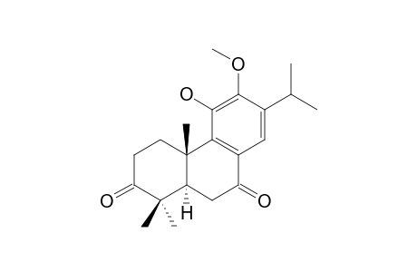 TAXUSABIETANE-A;11-HYDROXY-12-METHOXYABIETA-8,11,13-TRIENE-3,7-DIONE