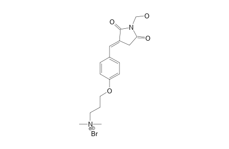 [4-(3-DIMETHYLAMINOPROPOXY)-BENZYLIDENE]-N-HYDROXYMETHYLSUCCINIMIDE-HYDROBROMIDE