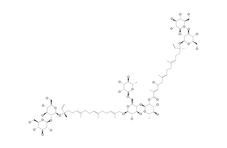 #2;CAPSIANOSIDE-C;3'-O-BETA-D-GLUCOPYRANOSYL-(1->2)-BETA-D-GLUCOPYRANOSYL-6'E,10'E,14'Z-(3'S)-17-HYDROXYGERANYLLINALOOL-17'-O-[3-O-BETA-D-GLUCOPYRANOSYL-(1->2)