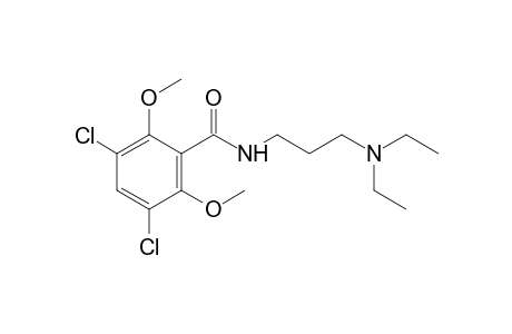 3,5-dichloro-N-[3-(diethylamino)propyl]-2,6-dimethoxybenzamide