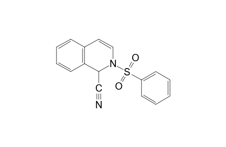 1,2-dihydro-2-(phenylsulfonyl)-1-isoquinolinecarbonitrile