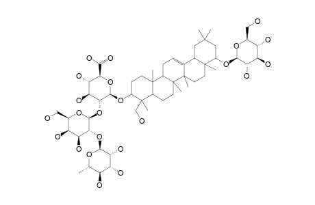 3-O-[ALPHA-L-RHAMNOPYRANOSYL-(1->2)-BETA-D-GALACTOPYRANOSYL-(1->2)-BETA-D-GLUCURONOPYRANOSYL]-22-O-BETA-D-GLUCOPYRANOSYL-SOYASAPOGENOL-B