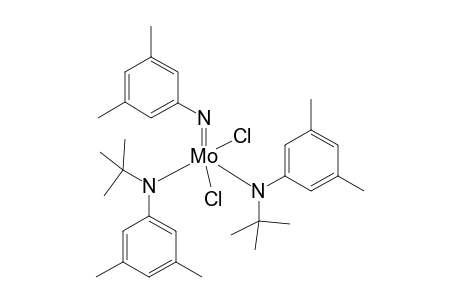 Dichloro(3,5-dimethylphenylimido)bis[N-(tert-butyl)(3,5-dimethylphenyl)amido]molybdenum(IV)