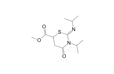 2H-1,3-Thiazine-6-carboxylic acid, tetrahydro-3-isopropyl-2-(isopropylimino)-4-oxo-, methyl ester