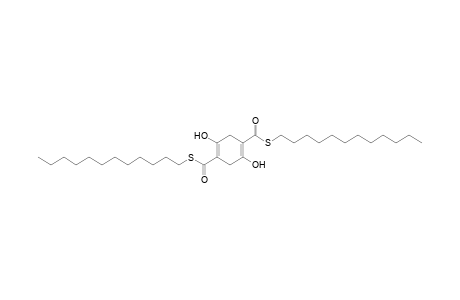 2,5-dihydroxy-1,4-cyclohexadiene-1,4-dicarboxylic acid, S,S'-didodecyl ester